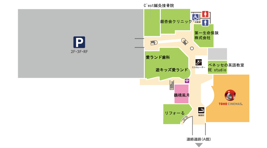 B・C館 2Fフロアマップ